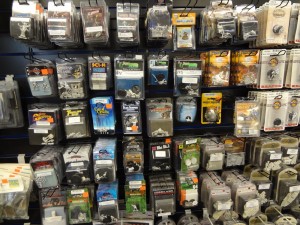Just a fraction of the wide variety of miniatures Little Shop of Magic stocks.