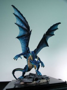 Reaper Miniatures Gauth dragon rearing up on its hind legs.