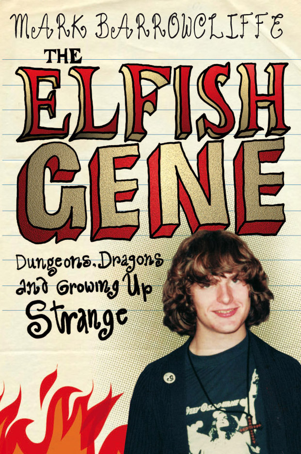 Geeky teenaged Mark Barrowcliffe on the cover of his memoir The Elfish Gene