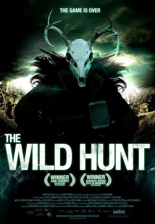 Image displaying horned skull Murtagh on cover of The Wild Hunt