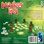 Brown monkey playing pieces and fruit cards for Monkeyland board game by Reiner Knizia