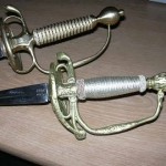 Two smallsword hilts for classical fencing from Rockwell Classical Fencing