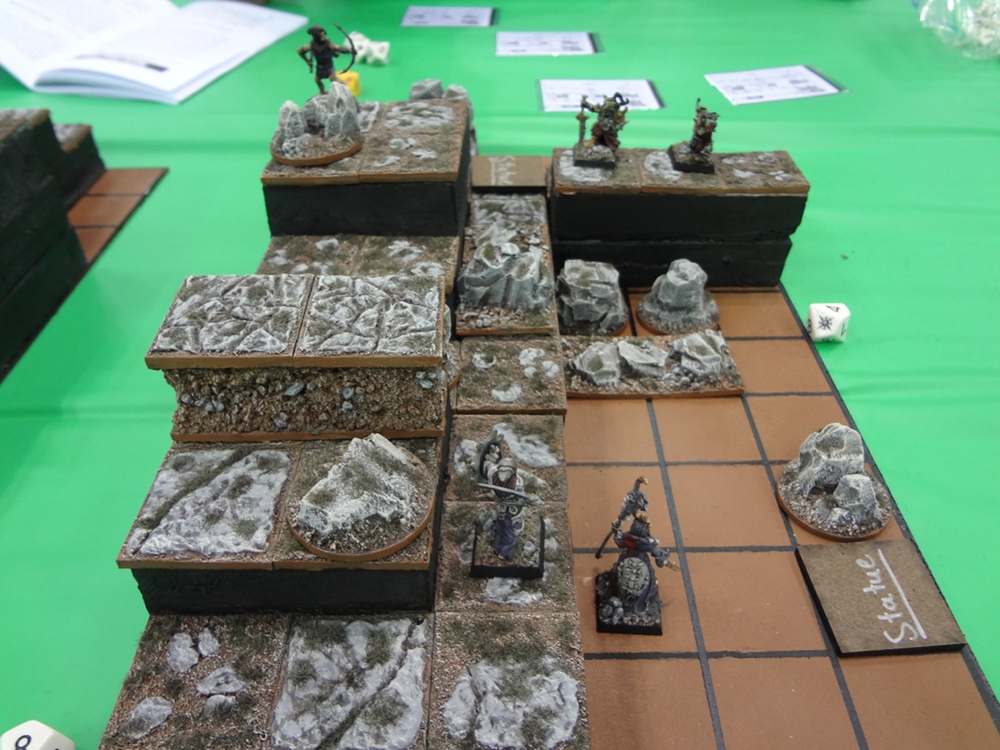 Gridded Game Board for Miniature Game Collision at Gen Con 2012