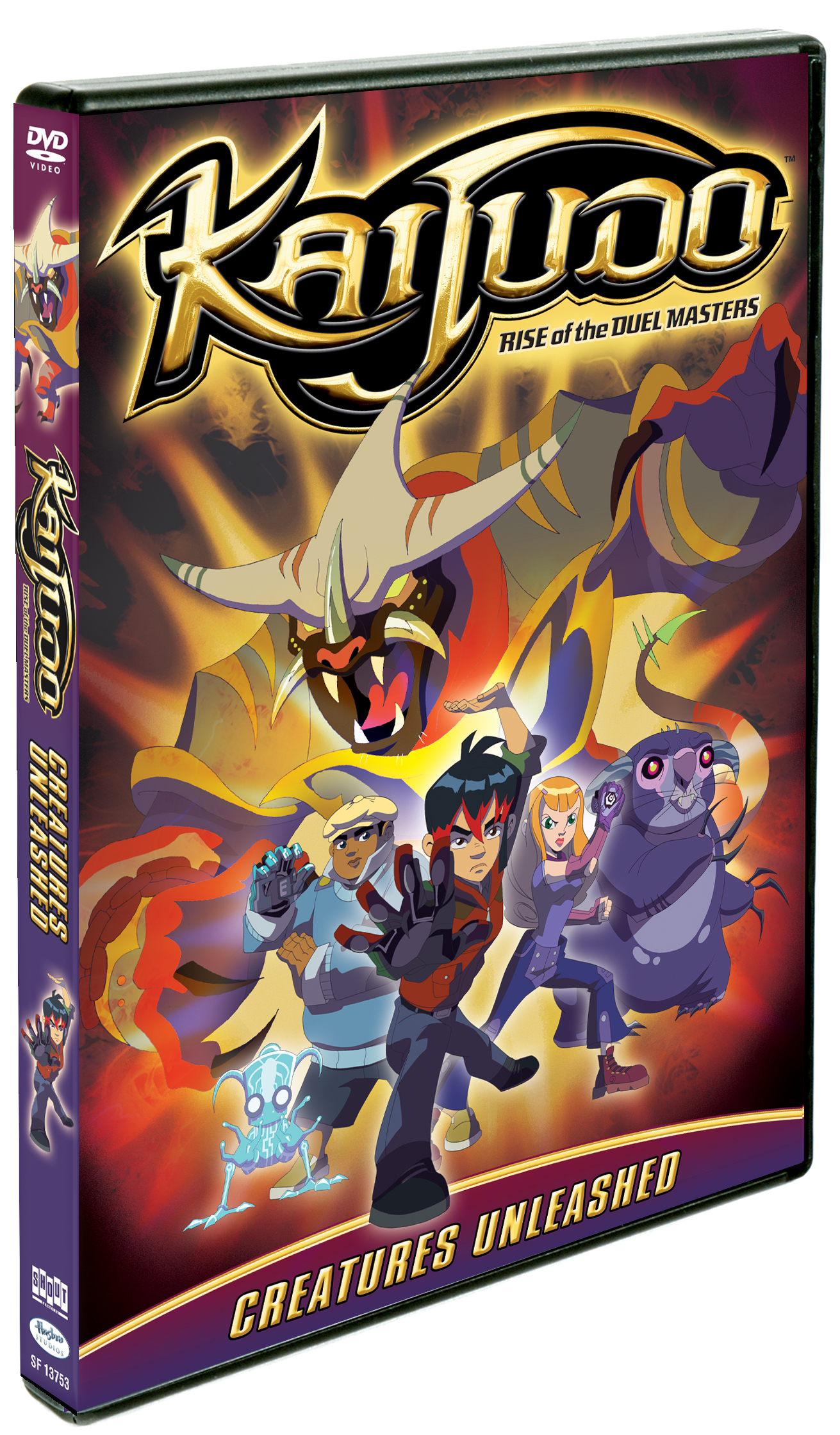 DVD Cover with Protagonists from Kaijudo: Creatures Unleashed