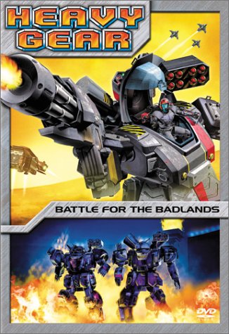 Heavy Gear Battle for the Badlands DVD Cover with Mecha Gears