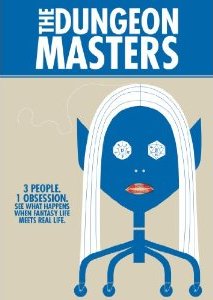 Blue skinned cartoon drow on cover of 2008 DVD Jacket of The Dungeon Masters