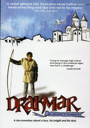 14-year old Colin Taylor with longbow on cover of Drakmar A Vassal's Journey