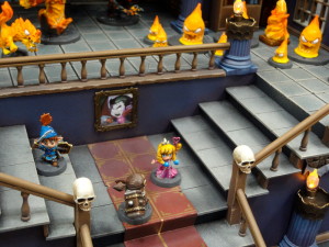 Soda Pop Miniatures Chibi Super Dungeon Explore miniatures display castle at Cool Mini or Not Booth