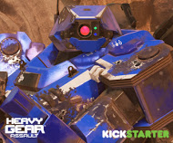 Heavy Gear Assault Blue Hunter Advertising on Kickstarter