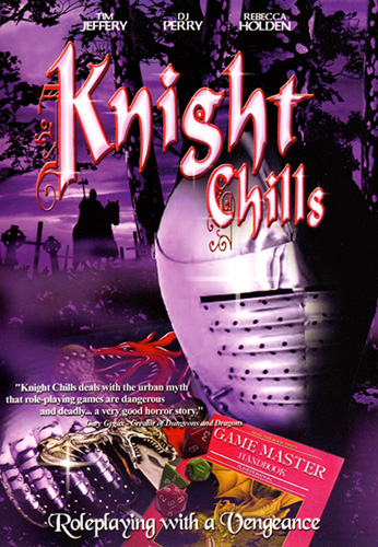 DVD cover of Knight Chills Roleplaying with a Vengeance with a knight's great helm in the foreground