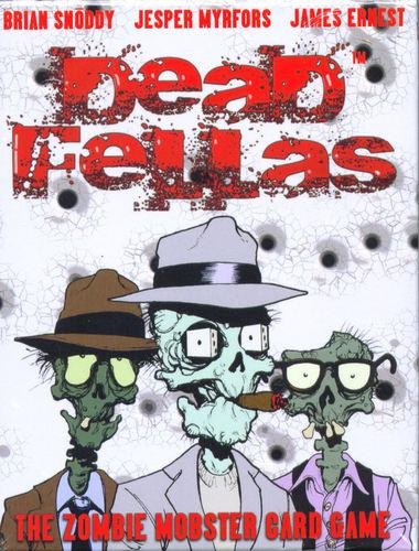Deadfellas Zombie Mobster Card Game box cover with designers